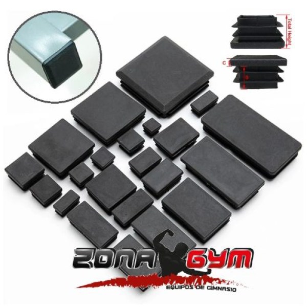 TAPONES PARA TUBOS CUADRADOS Y RECTANGULARES